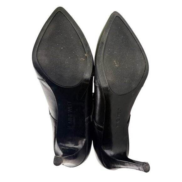 Nine West Black Y2K Jaceyo Stiletto Pumps Booties Size 7.5 M Career Office - Picture 9 of 12